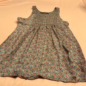 Floral Lined mini dress. Size S.